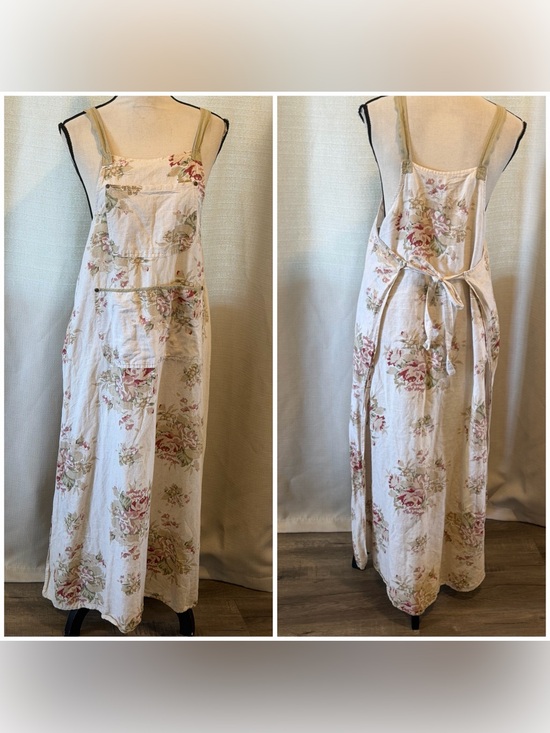 Smith & Hawken Dresses & Skirts - Smith & Hawken Floral Linen-Cotton Cottagecore Maxi Dress Vintage 90s USA Sz S